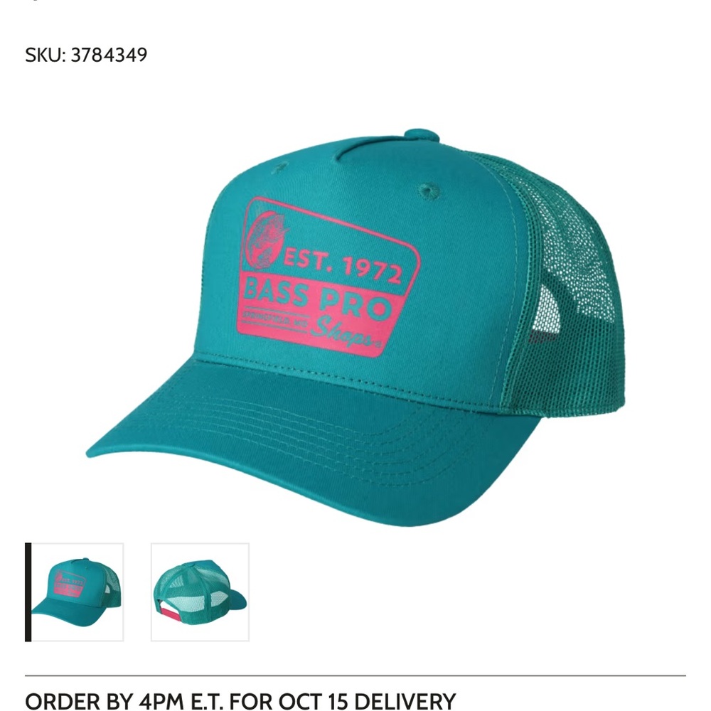 New Bass Pro trucker hats